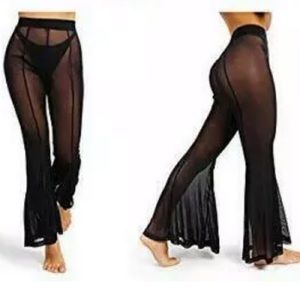 Black Sheer Pants- perfect bathing suit cover